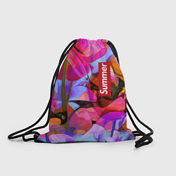 Рюкзак-мешок Красочный летний цветочный паттерн Summer color pa, цвет: 3D-принт