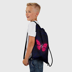 Рюкзак-мешок Бабочка неон FLY, цвет: 3D-принт — фото 2