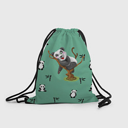 Рюкзак-мешок Пандовая семья - Мама, цвет: 3D-принт