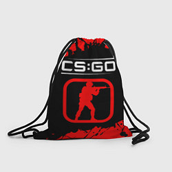 Мешок для обуви CS:GO лого с линиями и спецназом