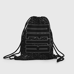 Рюкзак-мешок Имя Петя по-вертикали на темном фоне, цвет: 3D-принт