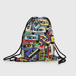 Рюкзак-мешок ТЕКСТУРА АУДИОКАССЕТ, цвет: 3D-принт