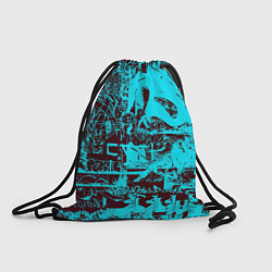 Рюкзак-мешок БИРЮЗОВАЯ ПАЛИТРА ЦВЕТА, цвет: 3D-принт