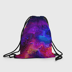 Рюкзак-мешок Цветные неоновые разводы на воде Авангард Colored, цвет: 3D-принт