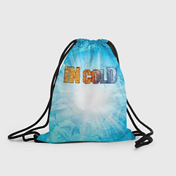 Рюкзак-мешок IN COLD horizontal logo with blue ice, цвет: 3D-принт