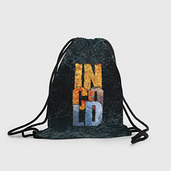 Рюкзак-мешок IN COLD логотип на темном фоне, цвет: 3D-принт
