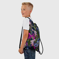 Рюкзак-мешок Цветы Таинственные, цвет: 3D-принт — фото 2