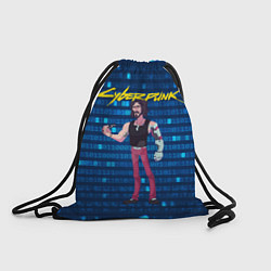 Рюкзак-мешок Johnny Cyberpunk Джонни, цвет: 3D-принт