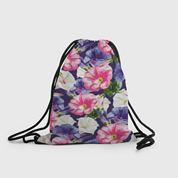 Рюкзак-мешок Цветы Петунии, цвет: 3D-принт