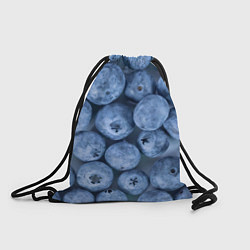 Рюкзак-мешок Голубика - фон, цвет: 3D-принт