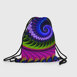 Рюкзак-мешок Разноцветная неоновая спираль Абстракция Multicolo, цвет: 3D-принт