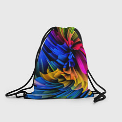 Рюкзак-мешок Абстрактная неоновая композиция Abstract neon comp, цвет: 3D-принт