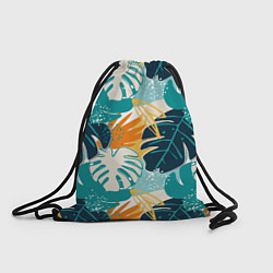 Рюкзак-мешок Летние зелёные тропики Пальма Tropical, цвет: 3D-принт