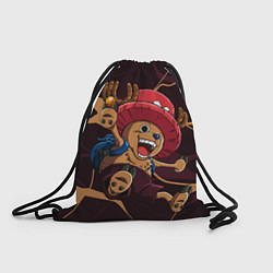 Рюкзак-мешок Тони Тони Чоппер в прыжке, цвет: 3D-принт