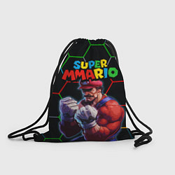 Рюкзак-мешок ММАРИО ММА Супер Марио Super Mario, цвет: 3D-принт