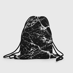 Рюкзак-мешок Текстура чёрного мрамора Texture of black marble, цвет: 3D-принт