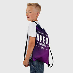 Рюкзак-мешок Apex Legends Gaming Champion: рамка с лого и джойс, цвет: 3D-принт — фото 2