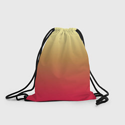 Рюкзак-мешок Красно-желтый градиент, цвет: 3D-принт