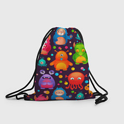 Рюкзак-мешок CHARMING MONSTERS, цвет: 3D-принт