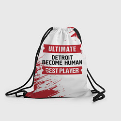 Рюкзак-мешок Detroit Become Human: красные таблички Best Player, цвет: 3D-принт