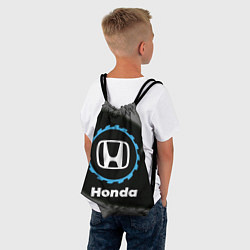 Рюкзак-мешок Honda в стиле Top Gear со следами шин на фоне, цвет: 3D-принт — фото 2