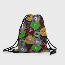 Рюкзак-мешок Диски группы OASIS, цвет: 3D-принт