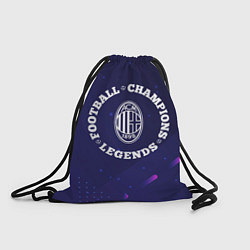 Мешок для обуви Символ AC Milan и круглая надпись Football Legends