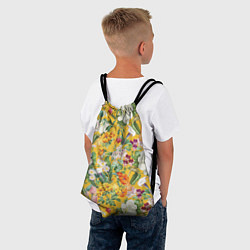 Рюкзак-мешок Цветы Солнечное Лето, цвет: 3D-принт — фото 2