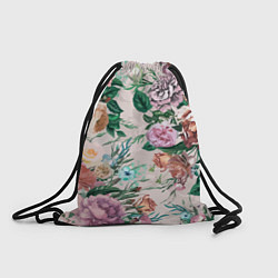 Рюкзак-мешок Color floral pattern Expressionism Summer, цвет: 3D-принт