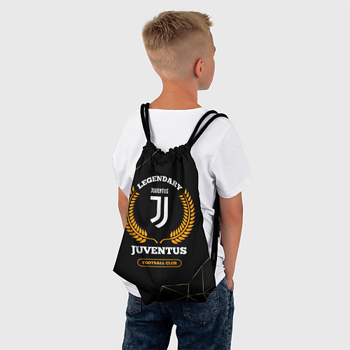Мешок для обуви Лого Juventus и надпись Legendary Football Club на / 3D-принт – фото 4