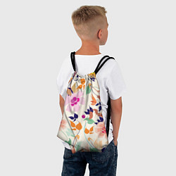 Рюкзак-мешок Summer floral pattern, цвет: 3D-принт — фото 2