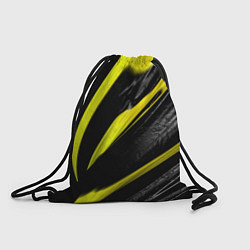 Рюкзак-мешок Жёлтая и Чёрная Масляная Краска, цвет: 3D-принт