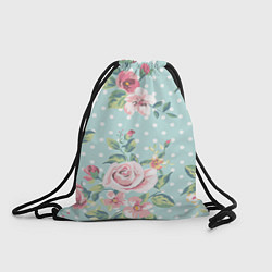 Рюкзак-мешок Романтические розы, цвет: 3D-принт