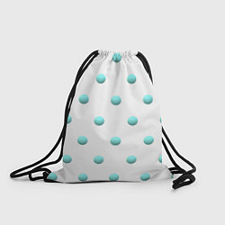 Рюкзак-мешок Редкий бирюзовый горох 3д, цвет: 3D-принт