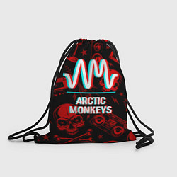 Рюкзак-мешок Arctic Monkeys Rock Glitch, цвет: 3D-принт