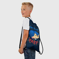 Рюкзак-мешок Little Sonic gotta go fast, цвет: 3D-принт — фото 2