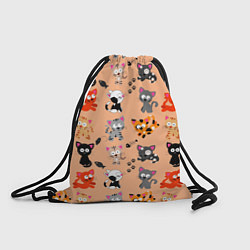 Рюкзак-мешок NAUGHTY KITTENS, цвет: 3D-принт