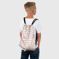 Рюкзак-мешок Имя Инна по-вертикали с розовым фоном, цвет: 3D-принт — фото 2