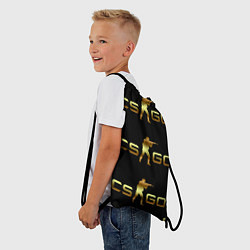 Рюкзак-мешок KS:GO Gold Theme, цвет: 3D-принт — фото 2
