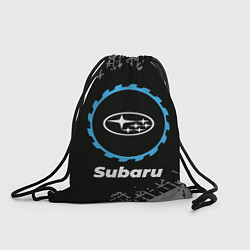 Мешок для обуви Subaru в стиле Top Gear со следами шин на фоне