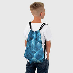 Рюкзак-мешок GLASS CUBES, цвет: 3D-принт — фото 2