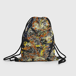 Рюкзак-мешок Авангардный экспрессивный паттерн Fashion trend, цвет: 3D-принт