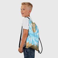 Рюкзак-мешок Славянская тай-дай рубаха, цвет: 3D-принт — фото 2