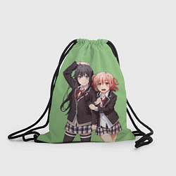 Рюкзак-мешок Юи и Юкино OreGairu, цвет: 3D-принт
