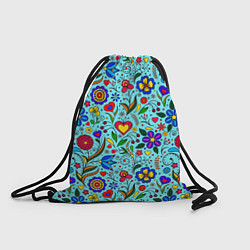 Рюкзак-мешок FLOWER PALETTE, цвет: 3D-принт
