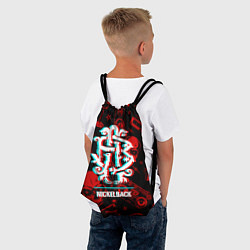 Рюкзак-мешок Nickelback Rock Glitch, цвет: 3D-принт — фото 2