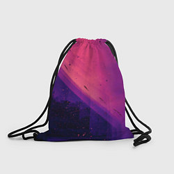 Рюкзак-мешок Неоновая пыль и лучи - Тёмно-розовый, цвет: 3D-принт