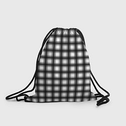 Мешок для обуви Black and white trendy checkered pattern