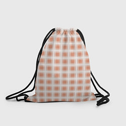Рюкзак-мешок Light beige plaid fashionable checkered pattern, цвет: 3D-принт