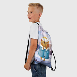Рюкзак-мешок Медведица в шубке, цвет: 3D-принт — фото 2